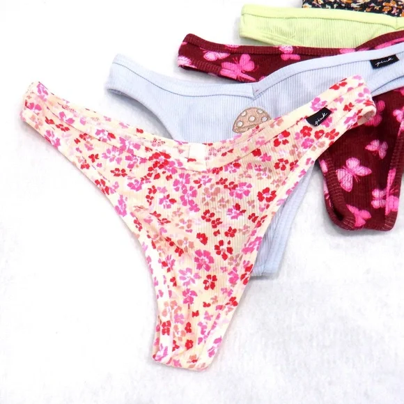 Victoria's Secret PINK 5 Thongs Size Small NEW - Picture 3 of 9